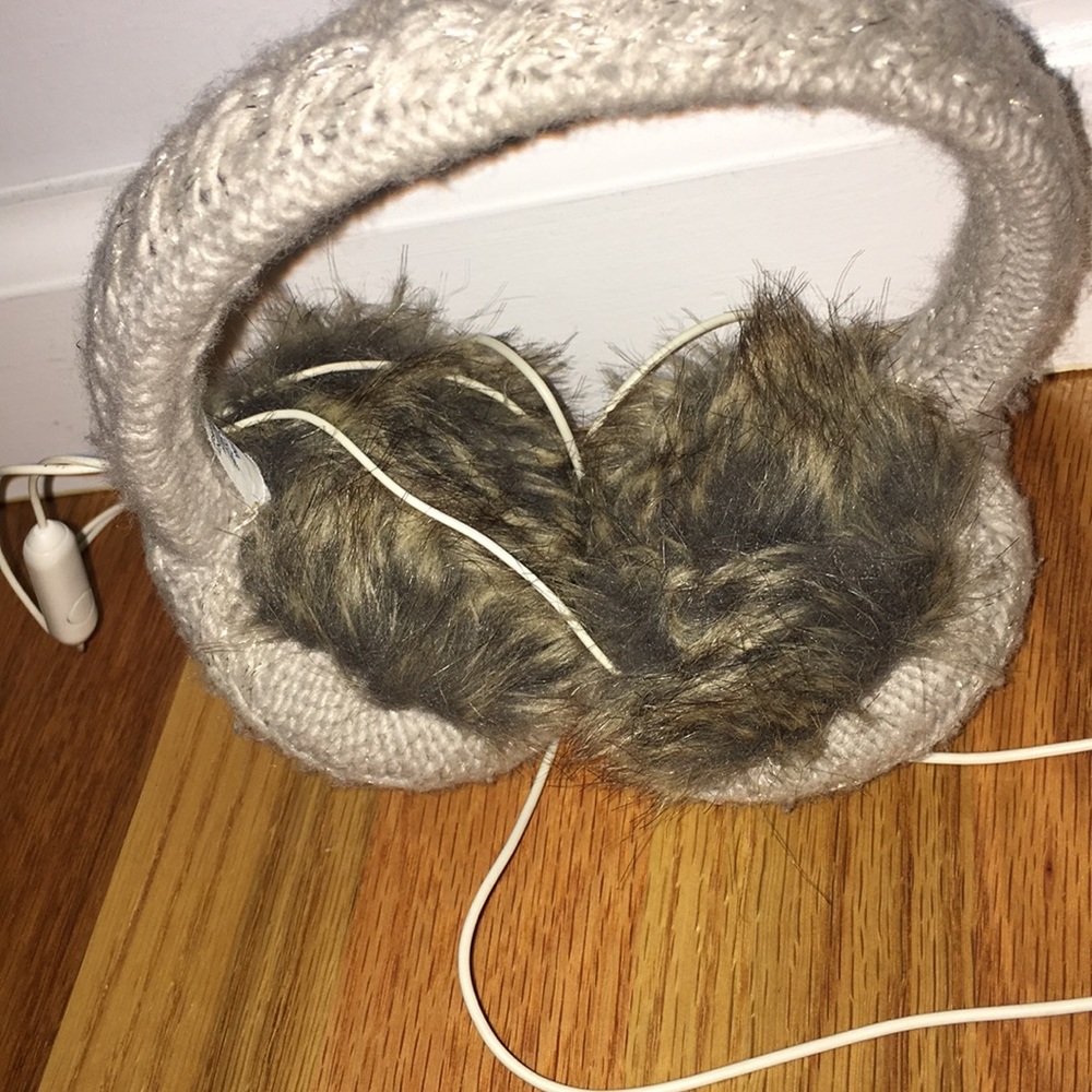 Ear Muffs with Headphones Attached